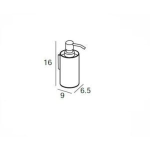 Distributeur Mural de Savon Liquide ECO Noir Mat 01717081
