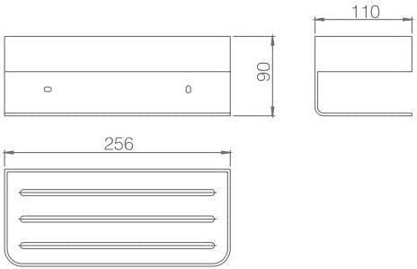 Porte Savon/Eponge MAYURA Chrome ADY007