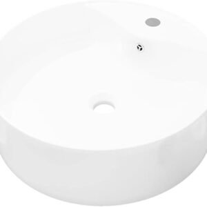 Vasque à Poser ROUND 46×15,5cm Blanc Brillant
