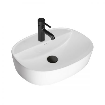 Vasque à 3027GW 60x40x12cm Blanc Brillant
