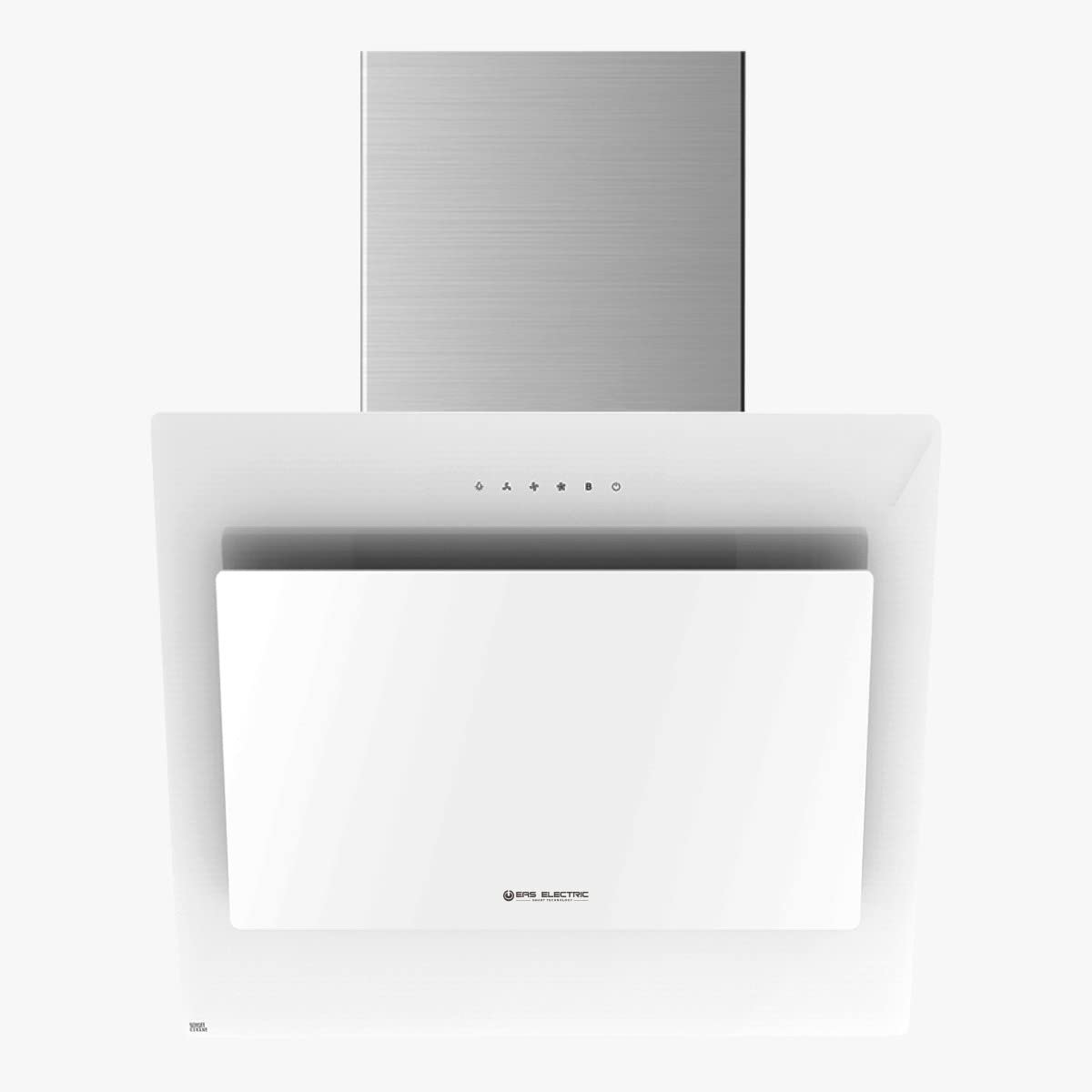 Hotte Murale Inclinée EAS ELECTRIC 60Cm Verre Blanc EMRH608VRT-W