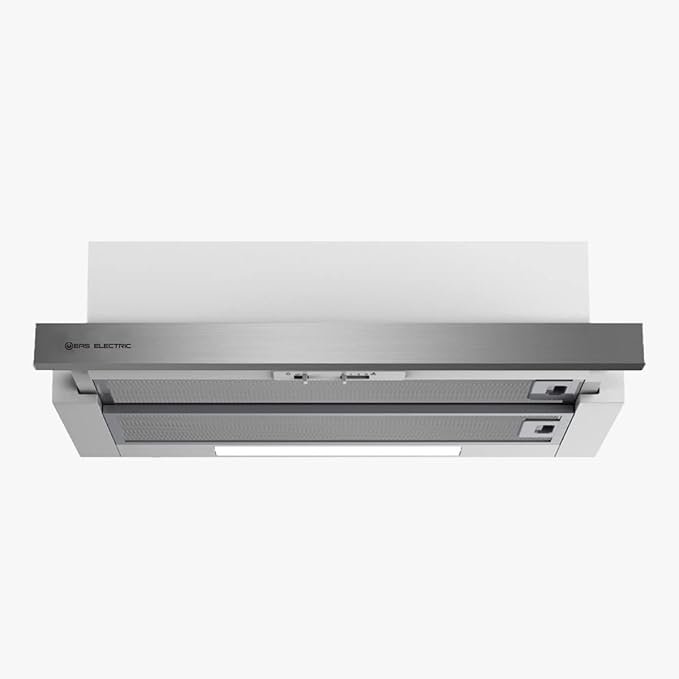 Hotte Amovible Télescopique 60cm 350M3 / H Double Moteur Inox EMRH60TX