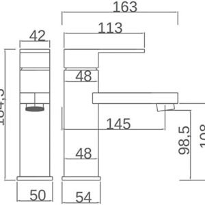 Mitigeur Lavabo LIVERPOOL Chrome BDL007-1