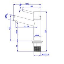 Mitigeur Lavabo ORION Chrome CT2007800
