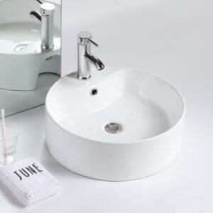Vasque à Poser 3030 GW 40,5×40,5×14,5cm Blanc Brillant