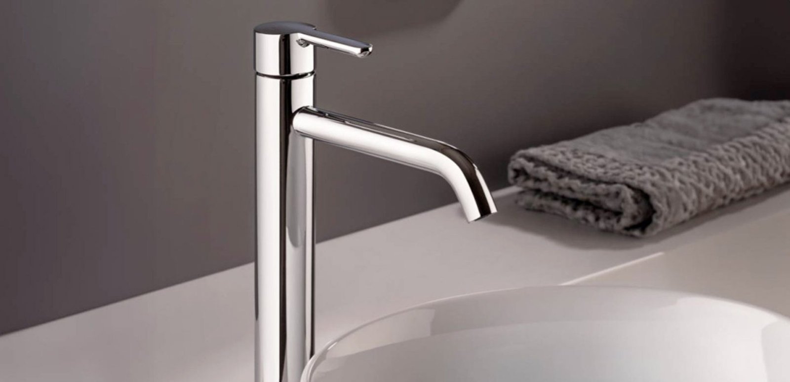 Mitigeur Lavabo Bec Haut KNOBE Chrome