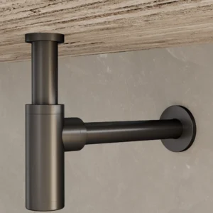 Siphon Lavabo Rond Black Gun Métal SCL002/BGM