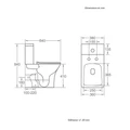 WC sur Pied Compact TURIN Noir Mat