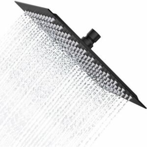 Tête de Douche Carrée 30x30cm S304 Noir Mat RDC003/NG