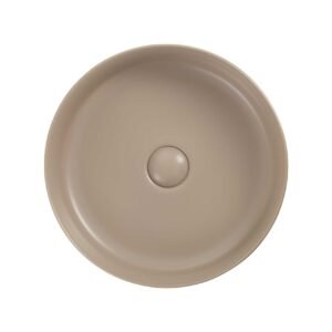 Vasque à Poser OSIRIS 35x35x12cm Rond Crème Mat