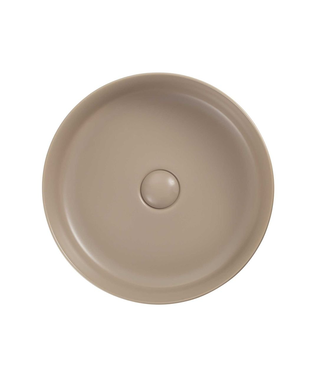 Vasque à Poser OSIRIS 35x35x12cm Rond Crème Mat