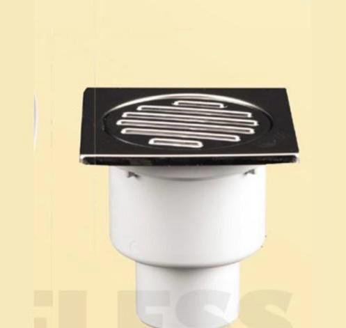 Siphon Vertical BENARES Grille en Inox Diamètre 50x100x100mm 709002