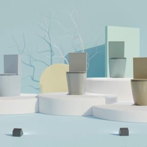 WC sur Pied Compact SERENE Gris Mat 3907