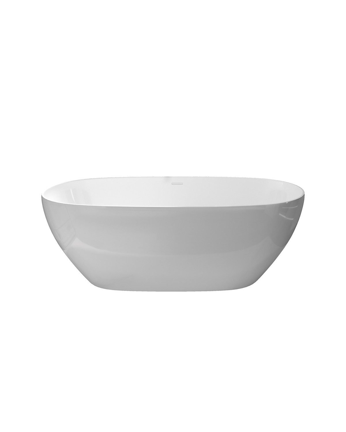 Baignoire en Acrylique LOIRA Blanc Mat avec Vidage Automatique 170x75x59cm