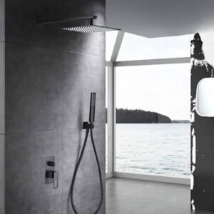 Colonne de Douche Mono à Encastrer SUECIA Noir Mat BDC032-6NG
