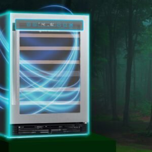 Cave à Vin 44 Bouteilles EAS ELECTRIC 60x60x87cm Étageres en Bois EMR44VNI1