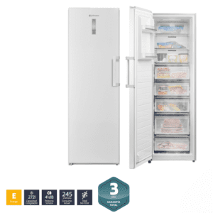 Congélateur Vertical JOHSON 185×59,5×61,8cm 272Litres Blanc JRZ185ENW