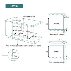 Four JOHNSON 70L Mult-ifonctions Digital Inox JOR70X