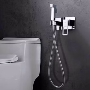 Douchette Hygienique Eau Chaude/Froide Encastrable SUECIA Chrome BDC032-5