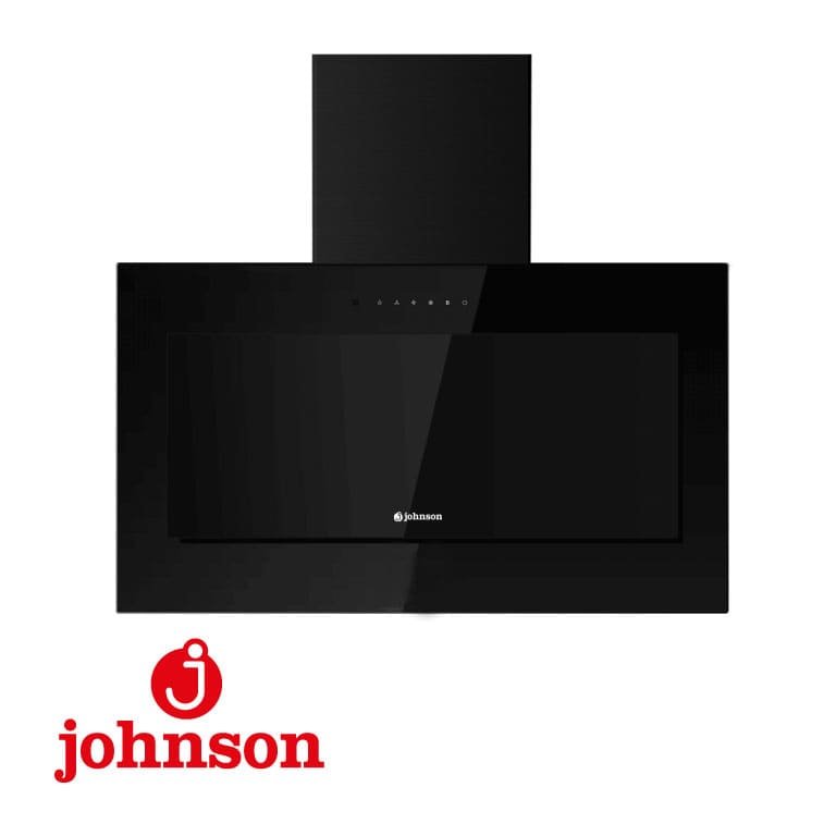 Hotte Murale Inclinée JOHNSON 60cm Verre Noir KON608N