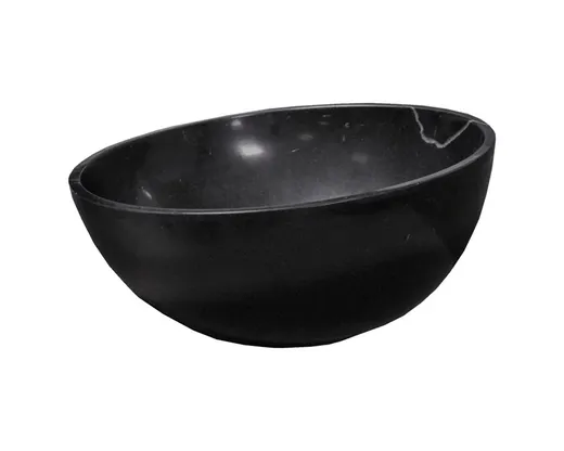 Vasque à poser en Pierre ADWA 42x13cm Noir Fine Brillant