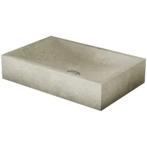 Vasque à poser en Pierre DANA 50x35x12cm Beige Marbré