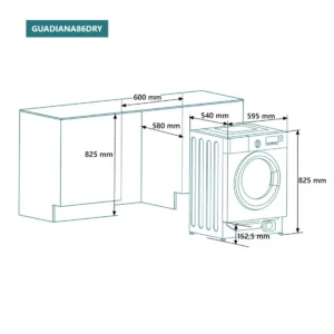 Machine à Laver Avec Sèche Linge Intégré JOHNSON 8KG / 6KG 1400RPM Classe B Inventer GUADIANA86DRY