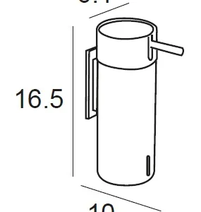 Distributeur Mural de Savon liquide Chrome 02817002