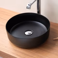 Vasque à Poser Rond Noir Mat