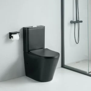 WC sur Pied Compact TURIN Noir Mat