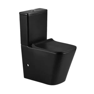 WC sur Pied Compact Complet PISA Noir Mat