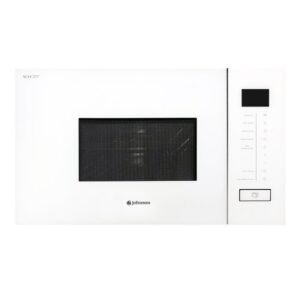 Micro-Ondes JOHNSON Verre Blanc 20L 800W Grill 1000W Écran Tactile Encastrable JOMI20BINT