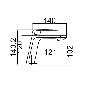 Mitigeur Lavabo FIYI chrome BDF016-1