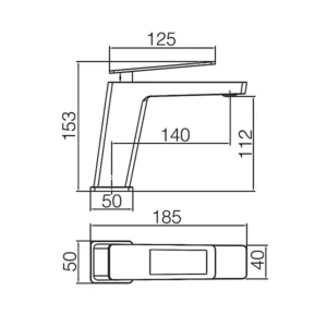 Mitigeur Lavabo SUECIA Chrome BDC032-1