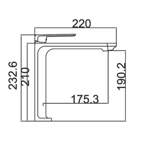Mitigeur Lavabo Bec Haut FIYI chrome BDF016-3