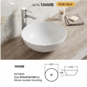Vasque à Poser BOL Extra Fin 40×15,5cm Blanc Mat