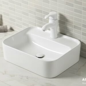 Vasque à Fixer 3024GW 51x40x14cm Blanc Brillant