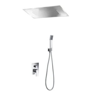 Colonne de Douche Mono à Encastrer SUMATRA avec Plafonnier Pluie Chrome GTS019-P