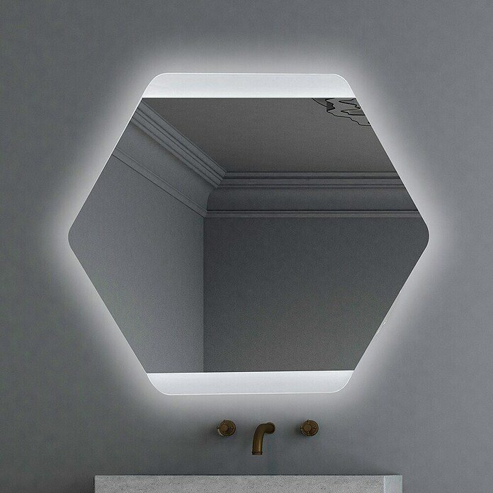 Miroir Led HELIX 80x70cm One Touch