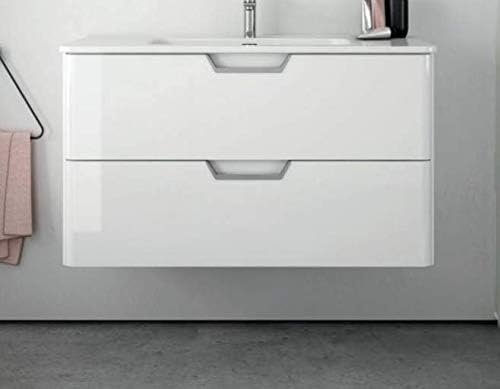 Meuble Susp 2T NEW DUNE 100x45x55cm Blanc