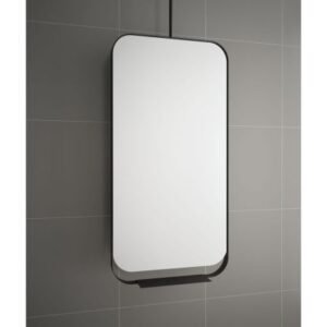 Miroir Giratoire BLACK STREAM 50x100cm Contour Noir 83916
