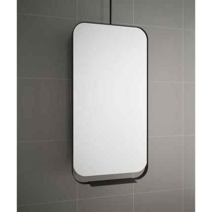 Miroir Giratoire BLACK STREAM 50x100cm Contour Noir 83916