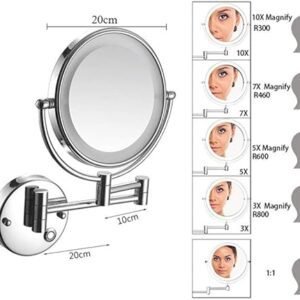 Miroir Grossissant Mural x5 Chrome 06349002