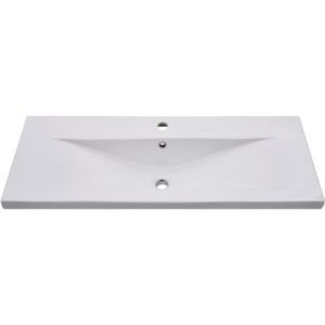 Lavabo à Encastrer de 101x46cm Blanc