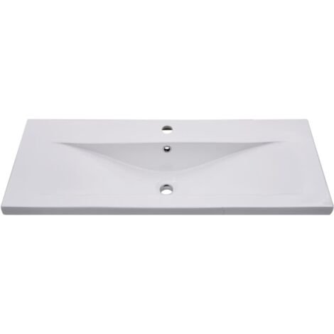 Lavabo à Encastrer de 101x46cm Blanc