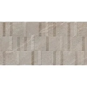 Carreau DHARA DECOR Rectifié Taupe Mat 59,5×119,2cm 9mm(1,42m2/C)