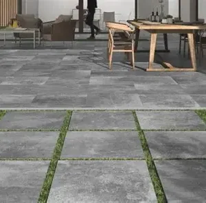Carreau Dalle UNIVERSE DUPLO Rectifié Antidérapant Gris 60x120cm 20mm