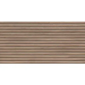 Carreau Décoration KAORU OAK Rectifié effet Bois Marron Mat 59,5×119,2cm 10mm(1,42m2/C)