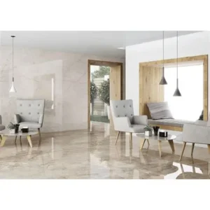Carreau GLAMM Rectifié Bronze Marbré Poli 60x120cm 10,5mm (1,44m²/C)