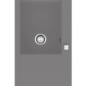 SHIRA 86 Évier en Résine 1 Bac+Égouttoir Droit Gris(Concret) CT503DC